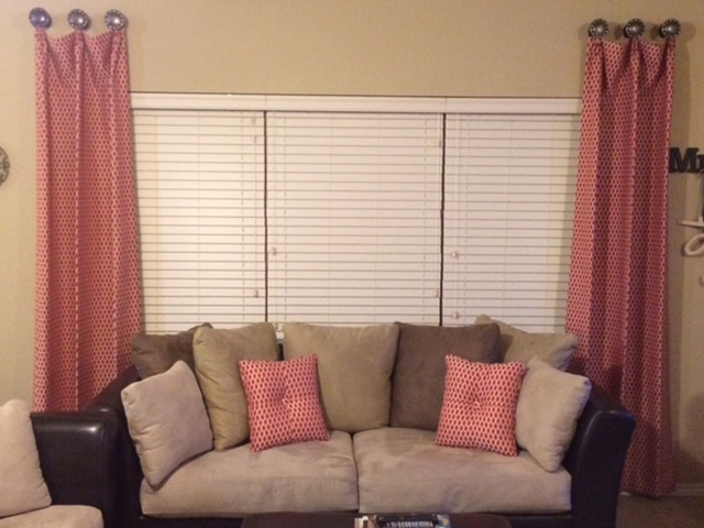 drapes couch - Window Coverings