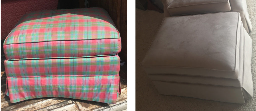 ottoman beforeafter 1024x447 - Residential Upholstery