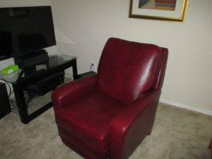 Red chair1 300x225 - Residential Upholstery